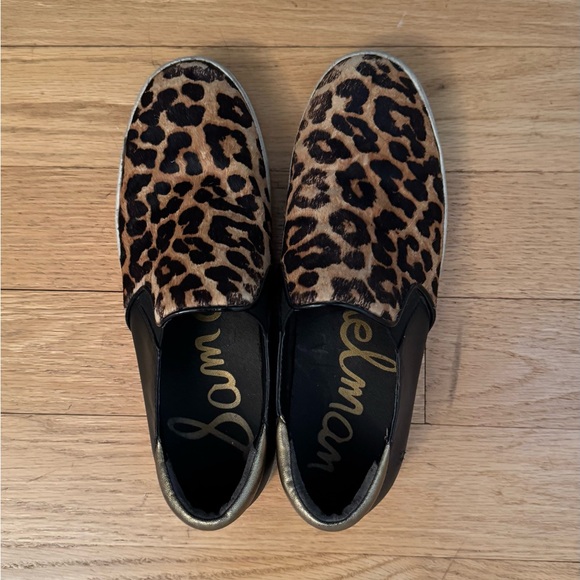 Sam Edelman Animal Print Slip-On Shoes - Picture 1 of 2